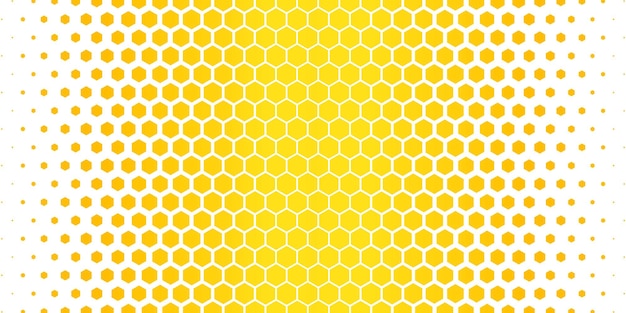 motif hexagonal jaune