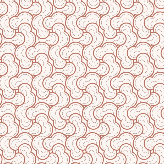 Motif de lignes abstraites design plat linéaire