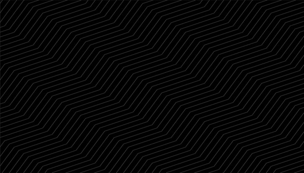 Vecteur gratuit motif de lignes en zigzag fond noir