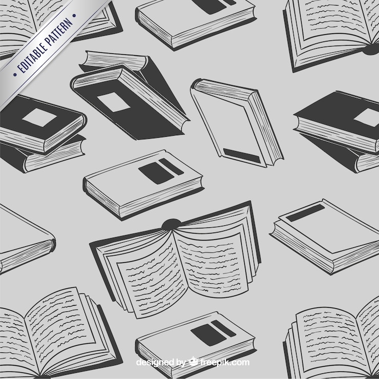 Vecteur gratuit motif livres
