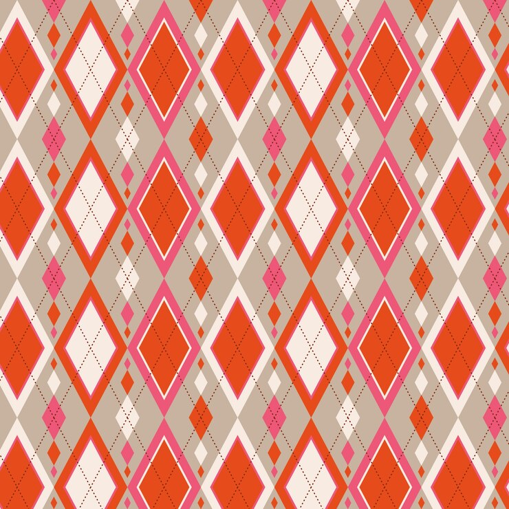 Vecteur gratuit motif à losanges en forme de pull au design plat
