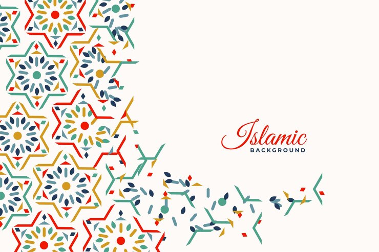 Vecteur gratuit motif marocain religieux islamique à l'arrière-plan avec une touche arabe