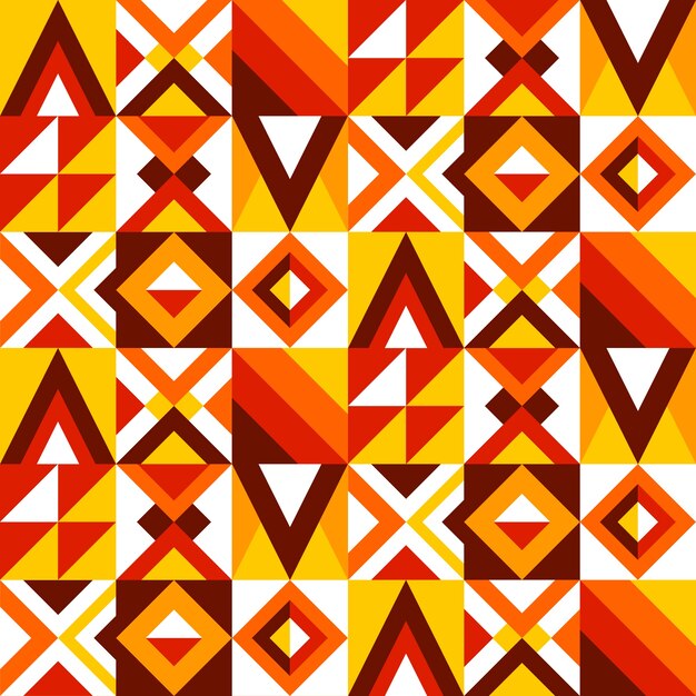 Motif de motif géométrique design plat