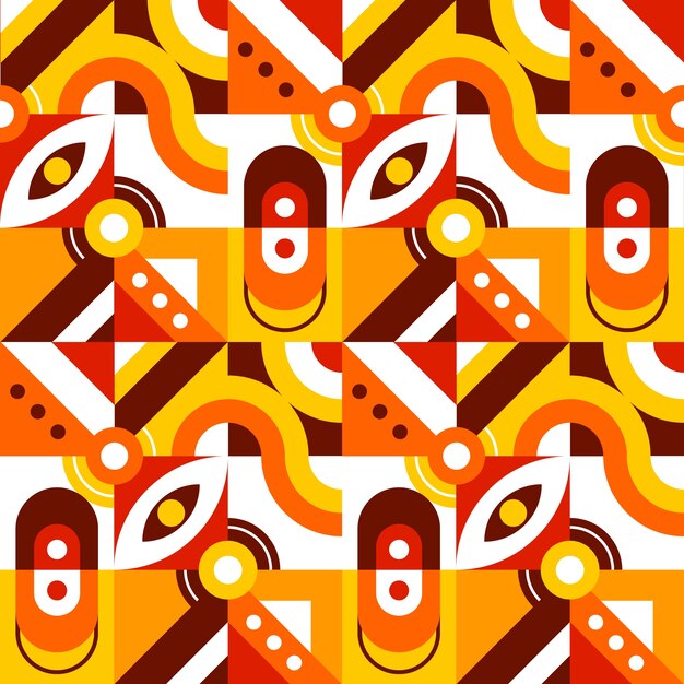 Motif de motif géométrique dessiné à la main