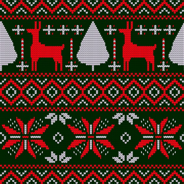 Motif de Noël en tricot