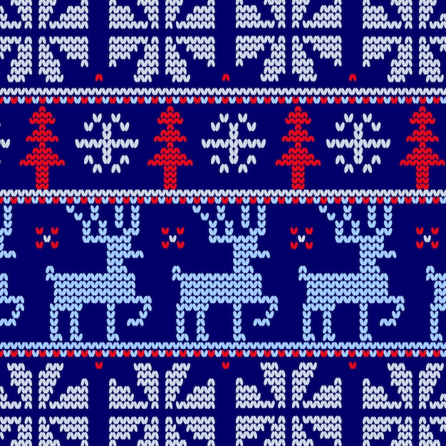 Motif de noël tricoté