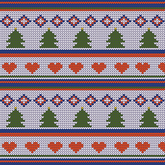 Motif de noël tricoté