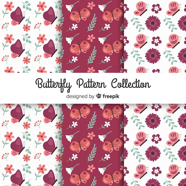 Motif Papillon Plat