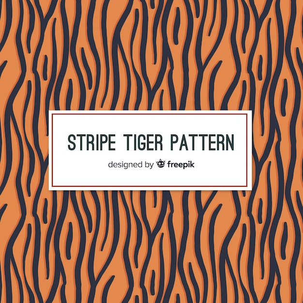 Motif De Peau De Tigre Moderne