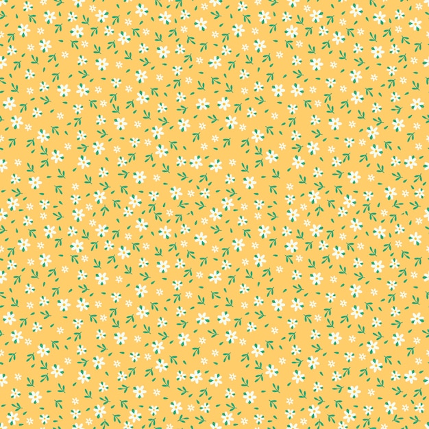 Motif De Petites Fleurs Dessinées à La Main