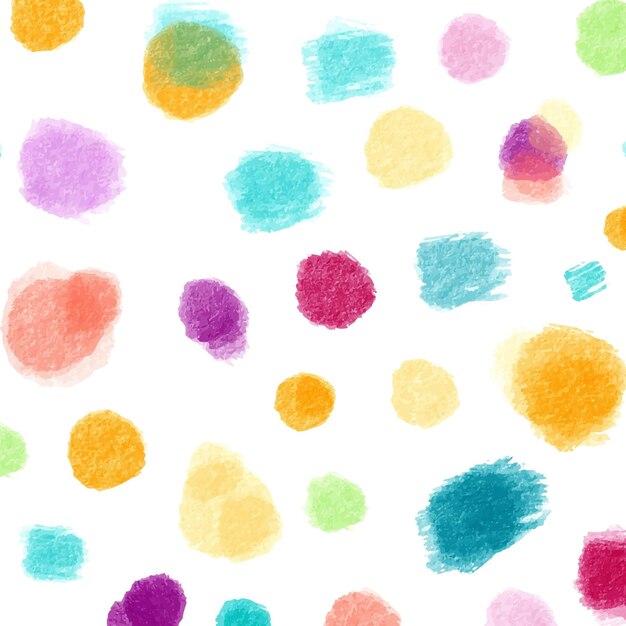 Motif pointillé aquarelle