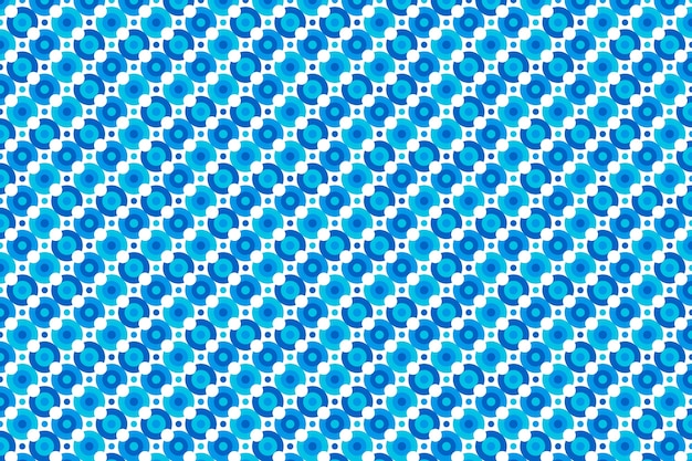 Vecteur gratuit motif de points bleus design plat