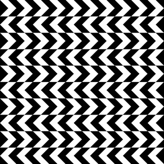 Motif de rayures en zigzag noir et blanc. motif répétitif géométrique de zigzag.