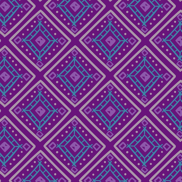 Vecteur gratuit motif songket avec des formes de couleur froide