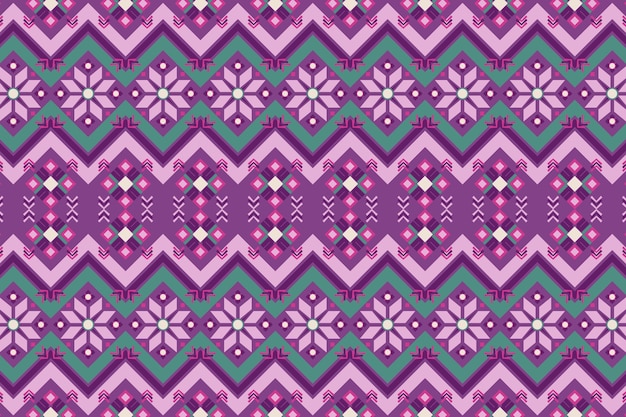 Motif songket violet et vert