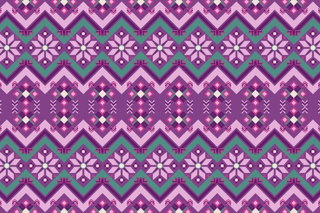 Motif songket violet et vert