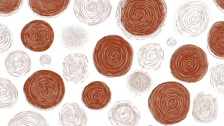 Vecteur gratuit motif en spirale brun