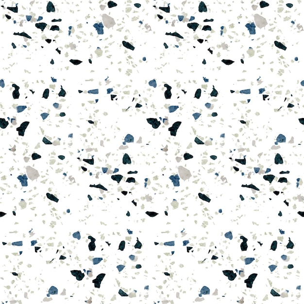 Motif de terrazzo monochromatique peint à la main