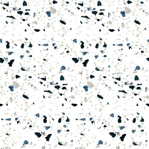 Motif de terrazzo monochromatique peint à la main