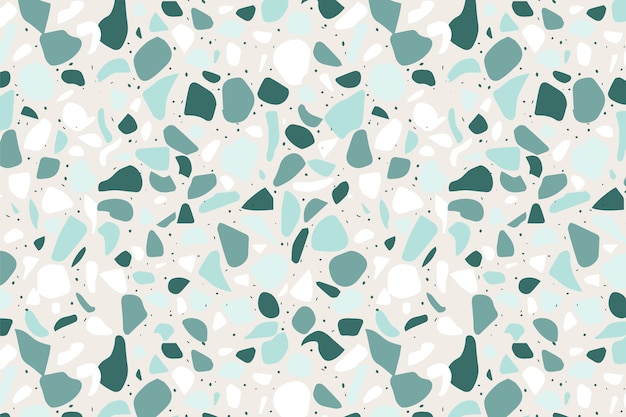 Motif terrazzo monochromatique plat bio