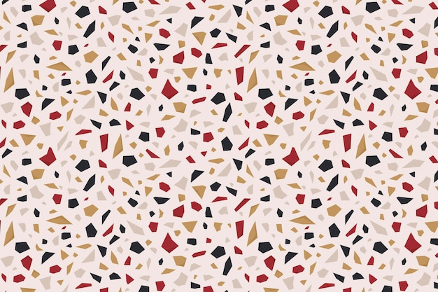 Motif Terrazzo Monochromatique Plat Bio