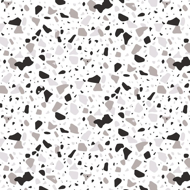 Motif terrazzo monochromatique