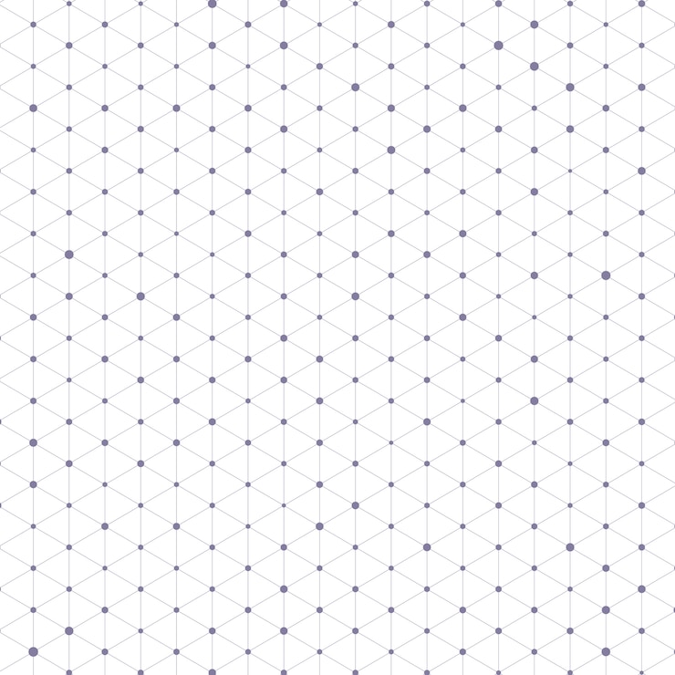 Vecteur gratuit motif de triangle avec des lignes et des points de connexion