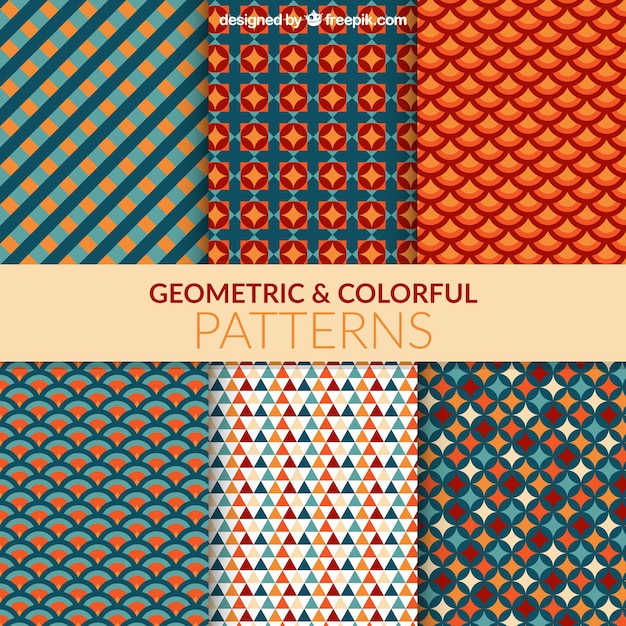 Motifs géométriques et colorées