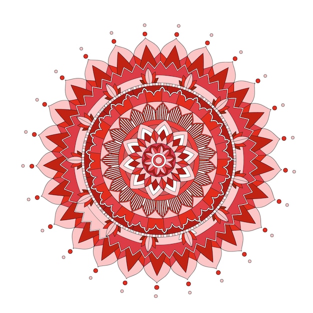 Motifs De Mandala Sur Fond Isolé