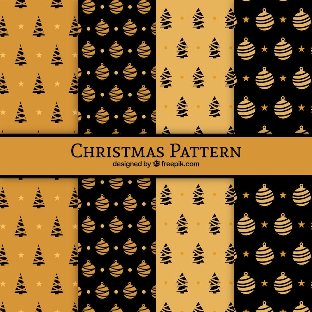 Motifs De Noël Noir Et Orange