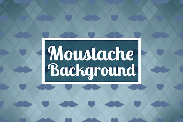 Movember Fond Avec Des Moustaches Et Des Coeurs