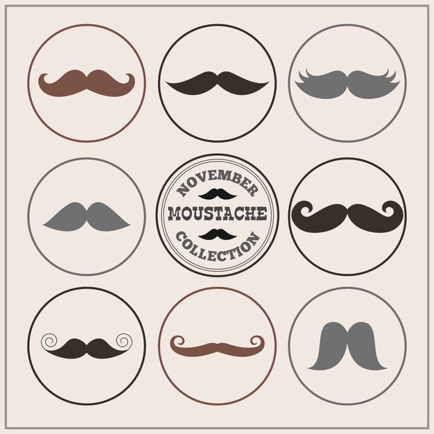 Movember moustaches collection