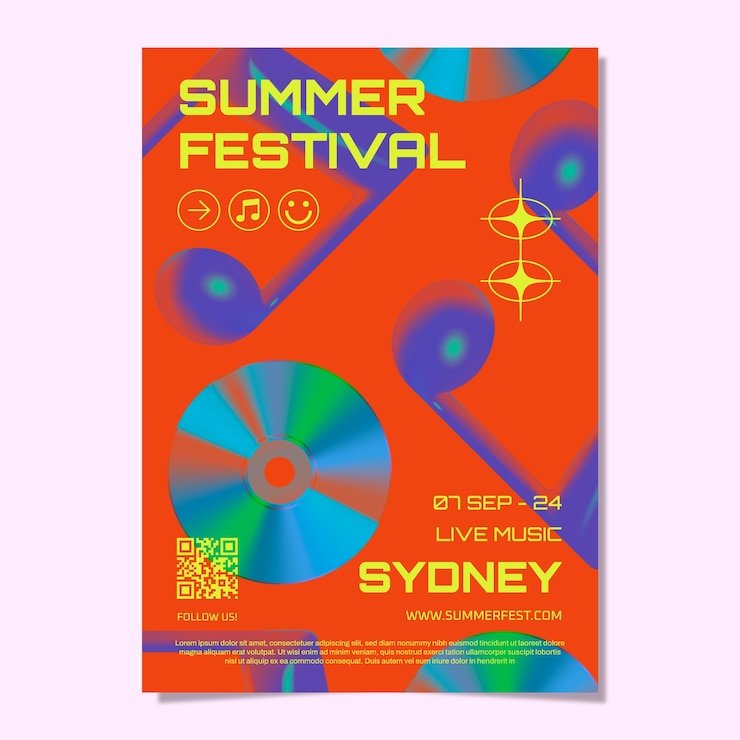 Vecteur gratuit musique modèle d&#39;affiche du festival