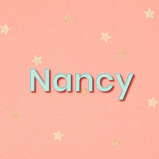 Nancy Lettrage Word Art Typographie Vecteur