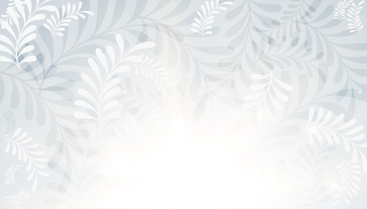 Vecteur gratuit la nature blanche laisse le design d'arrière-plan