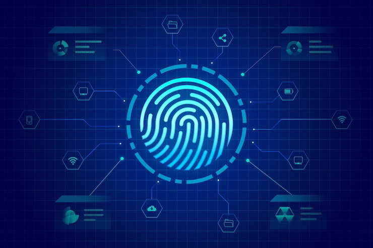 Vecteur gratuit néon empreinte de fond