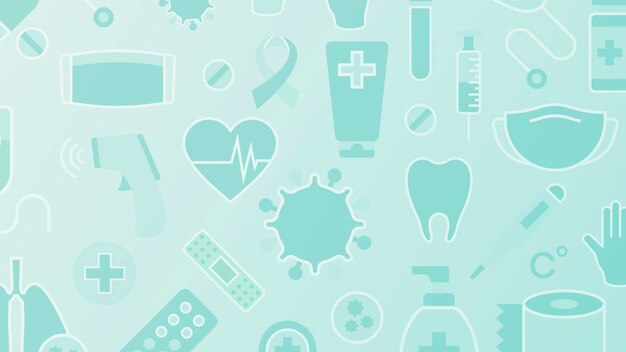 Nettoyer le vecteur de fond à motifs médicaux