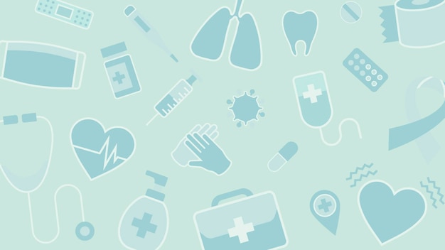 Nettoyer le vecteur de fond à motifs médicaux