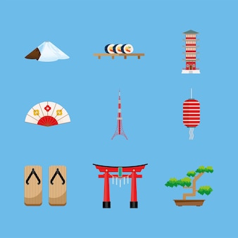 Neuf icônes de la culture japonaise