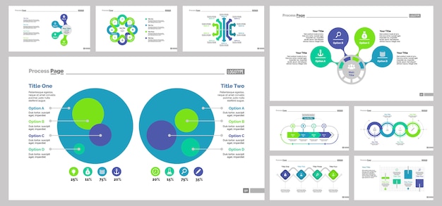 Nine Planning Slide Templates Set