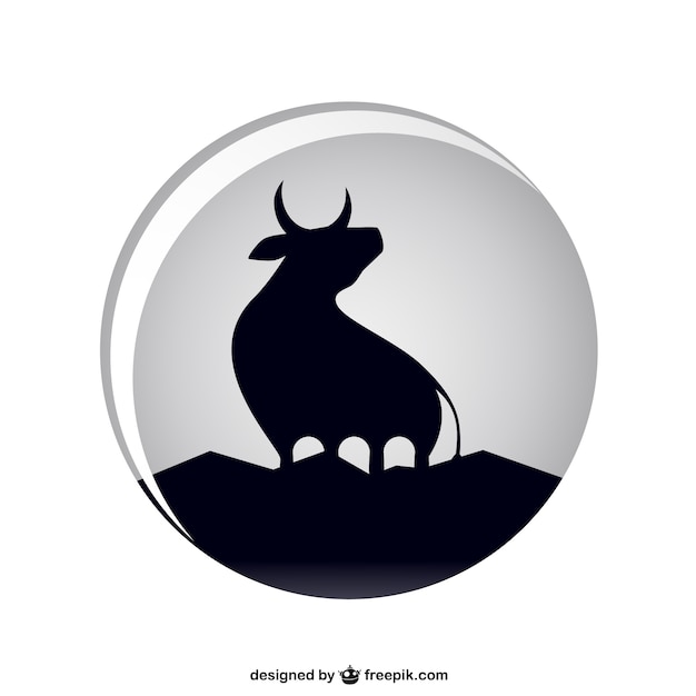 Noire silhouette du taureau