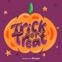 Vecteur gratuit notion de lettrage halloween