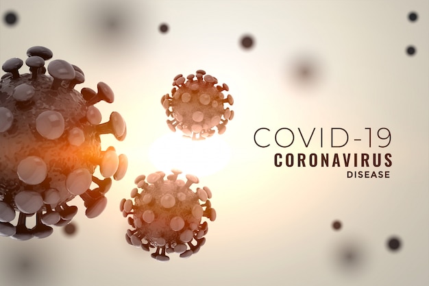 Nouveau design de fond de l'éclosion du coronavirus Covid19