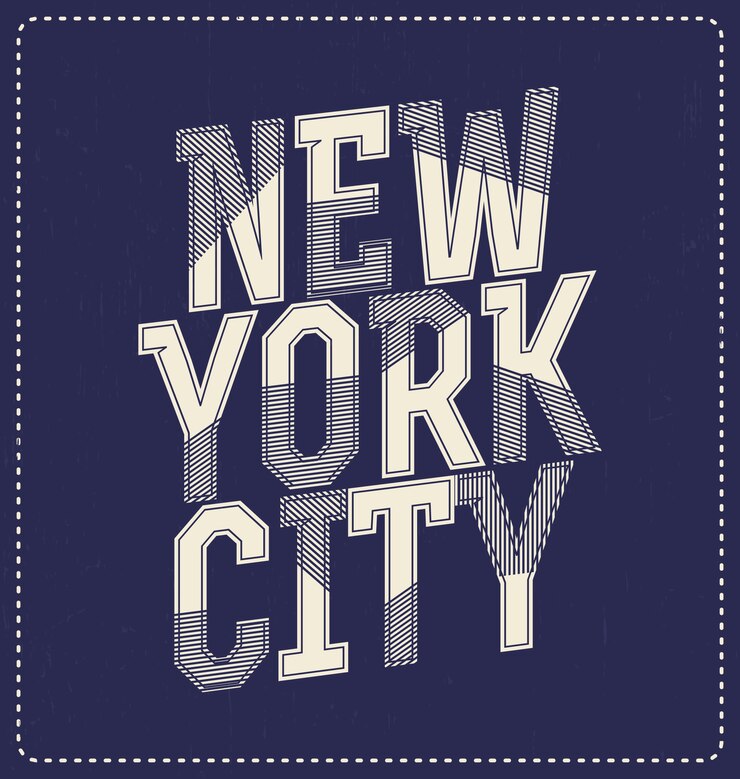Vecteur gratuit nouveau design york fond