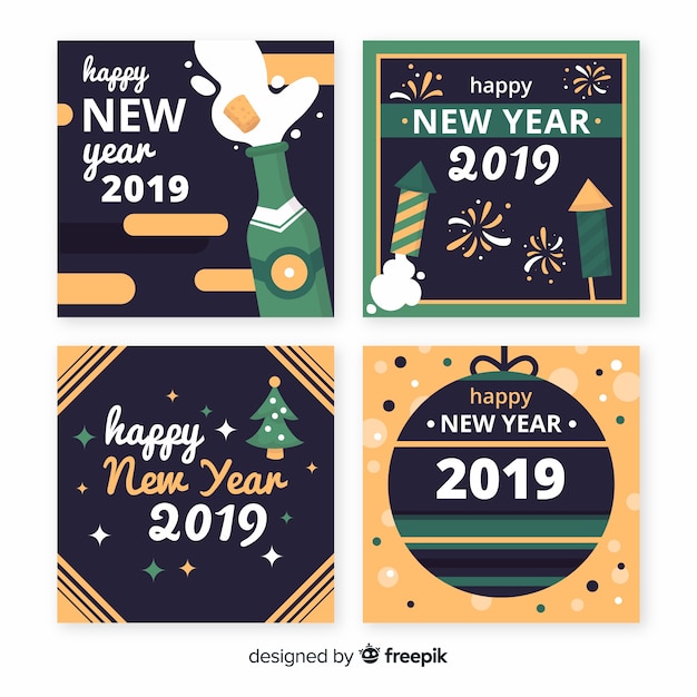 Nouvel An 2019 Cartes