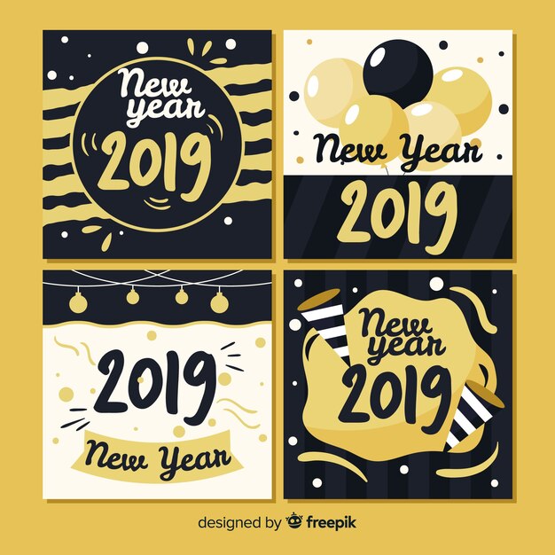 Nouvel An 2019 Cartes