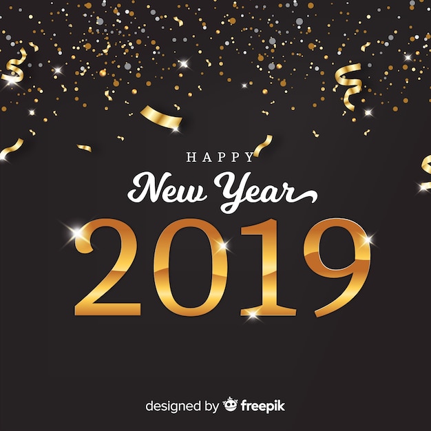 Nouvel an 2019 fond