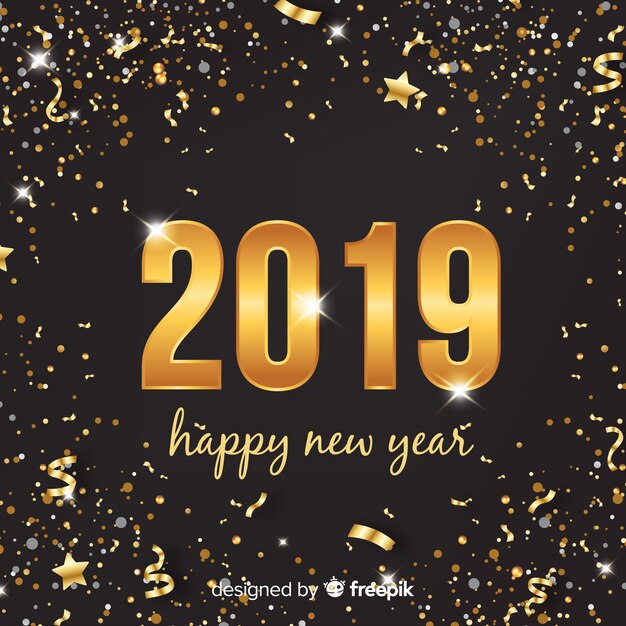 Nouvel an 2019 fond