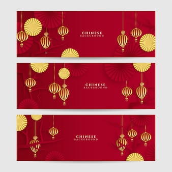 Nouvel an chinois 2022 année du tigre fleur rouge et or et papier d'éléments asiatiques coupé avec un style artisanal sur fond. bannière universelle de fond chinois. illustration vectorielle