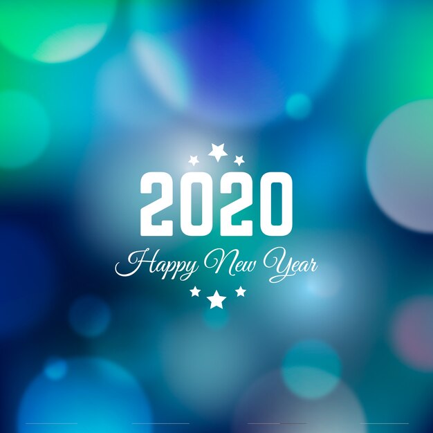 Nouvelle Année 2020 Floue